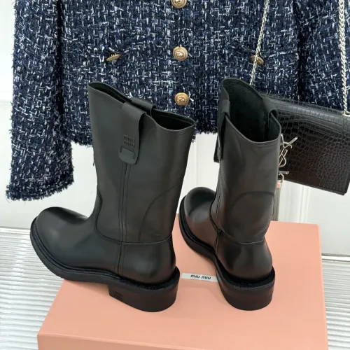 Replica MIU MIU Boots For Women #1481828 $155.00 USD for Wholesale