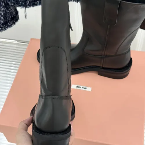 Replica MIU MIU Boots For Women #1481828 $155.00 USD for Wholesale