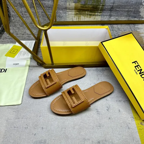 Wholesale Fendi Slippers For Women #1481829 $85.00 USD, Wholesale Quality Replica Fendi Slippers