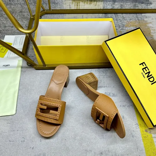 Replica Fendi Slippers For Women #1481830 $92.00 USD for Wholesale