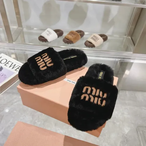 Wholesale MIU MIU Slippers For Women #1481843 $92.00 USD, Wholesale Quality Replica MIU MIU Slippers