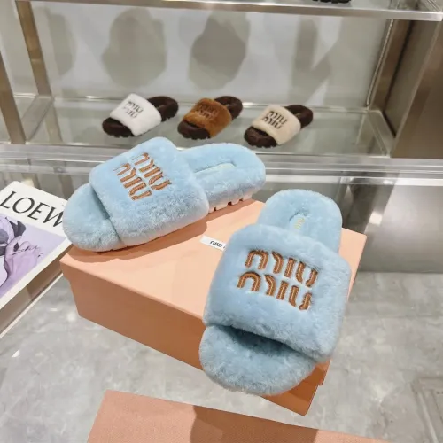 Wholesale MIU MIU Slippers For Women #1481844 $92.00 USD, Wholesale Quality Replica MIU MIU Slippers