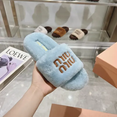 Replica MIU MIU Slippers For Women #1481844 $92.00 USD for Wholesale