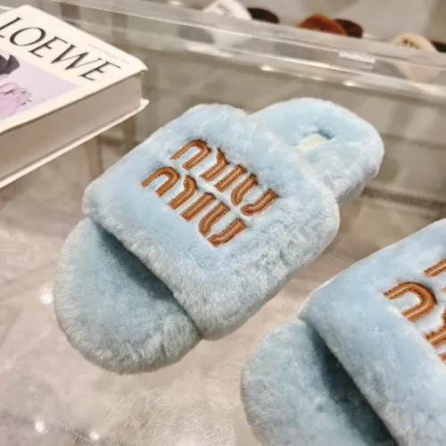 Replica MIU MIU Slippers For Women #1481844 $92.00 USD for Wholesale