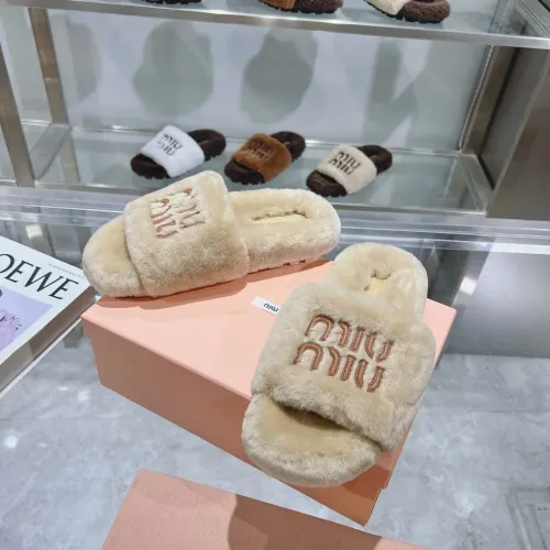 Wholesale MIU MIU Slippers For Women #1481845 $92.00 USD, Wholesale Quality Replica MIU MIU Slippers