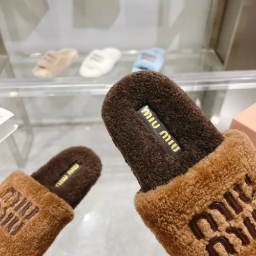 Replica MIU MIU Slippers For Women #1481846 $92.00 USD for Wholesale