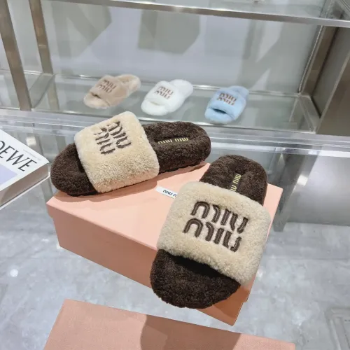 Wholesale MIU MIU Slippers For Women #1481847 $92.00 USD, Wholesale Quality Replica MIU MIU Slippers