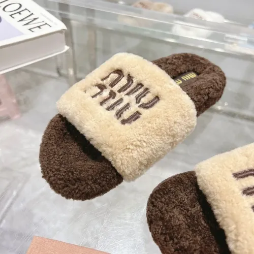 Replica MIU MIU Slippers For Women #1481847 $92.00 USD for Wholesale