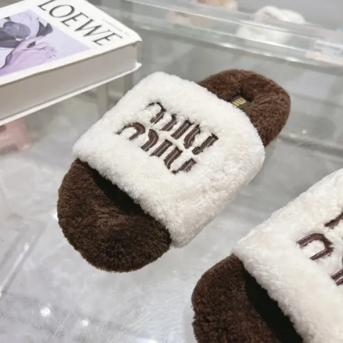 Replica MIU MIU Slippers For Women #1481848 $92.00 USD for Wholesale