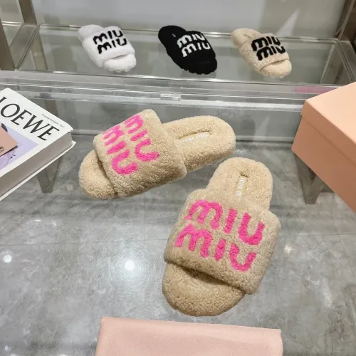 Wholesale MIU MIU Slippers For Women #1481849 $92.00 USD, Wholesale Quality Replica MIU MIU Slippers