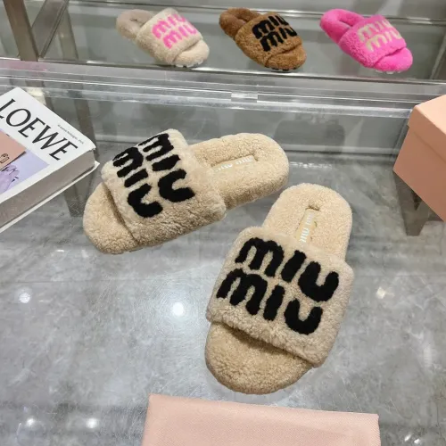 Wholesale MIU MIU Slippers For Women #1481850 $92.00 USD, Wholesale Quality Replica MIU MIU Slippers