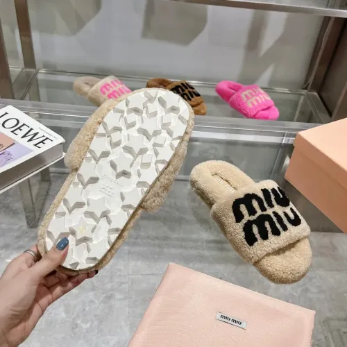 Replica MIU MIU Slippers For Women #1481850 $92.00 USD for Wholesale