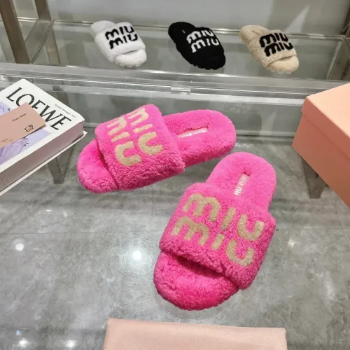 Wholesale MIU MIU Slippers For Women #1481851 $92.00 USD, Wholesale Quality Replica MIU MIU Slippers