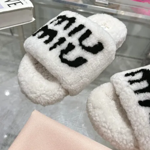 Replica MIU MIU Slippers For Women #1481853 $92.00 USD for Wholesale