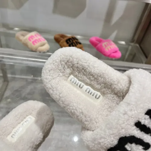 Replica MIU MIU Slippers For Women #1481853 $92.00 USD for Wholesale