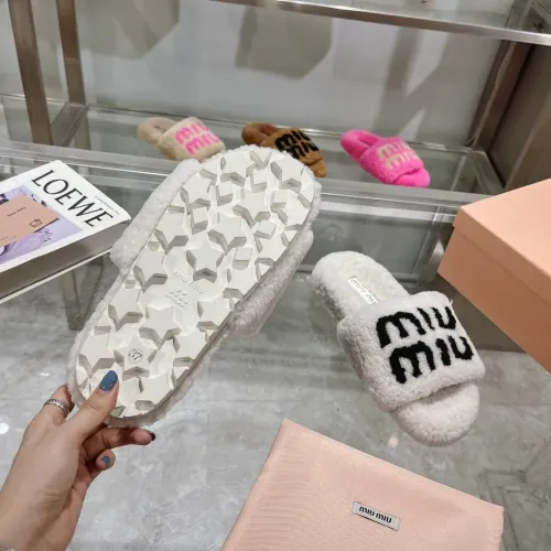 Replica MIU MIU Slippers For Women #1481853 $92.00 USD for Wholesale