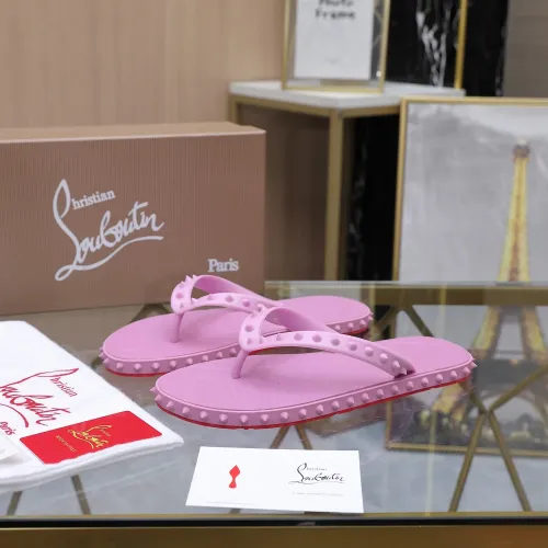 Wholesale Christian Louboutin CL Slippers For Women #1481888 $64.00 USD, Wholesale Quality Replica Christian Louboutin CL Slippers
