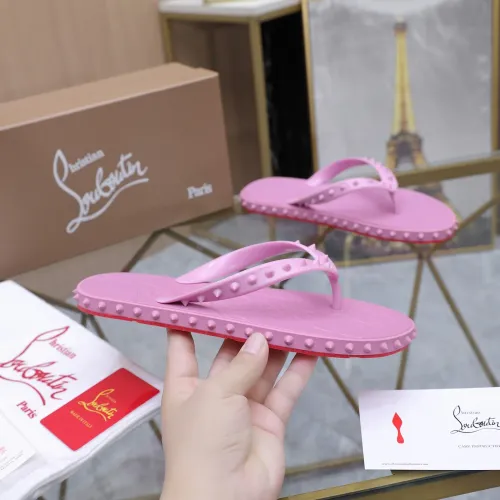 Replica Christian Louboutin CL Slippers For Women #1481888 $64.00 USD for Wholesale