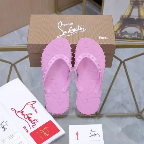 Replica Christian Louboutin CL Slippers For Women #1481888 $64.00 USD for Wholesale