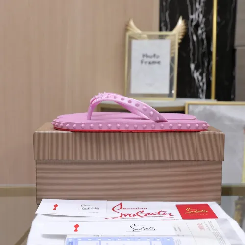 Replica Christian Louboutin CL Slippers For Women #1481888 $64.00 USD for Wholesale