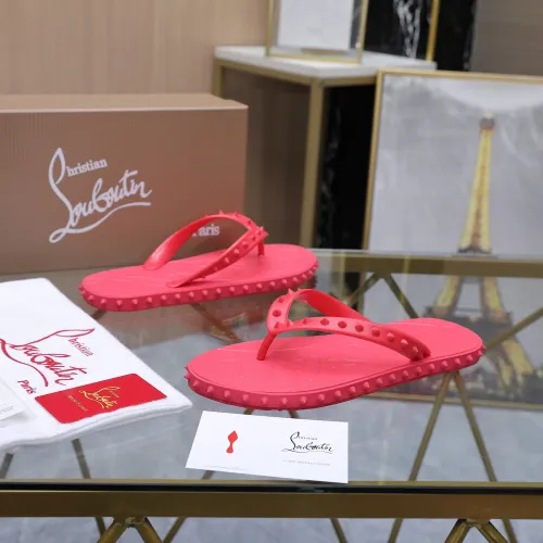 Replica Christian Louboutin CL Slippers For Women #1481889 $64.00 USD for Wholesale