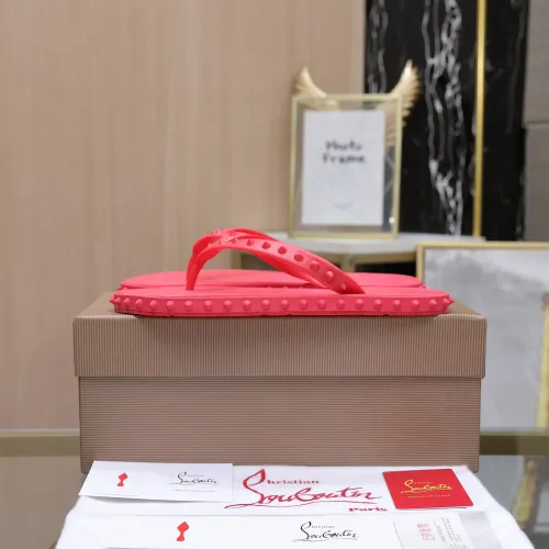 Replica Christian Louboutin CL Slippers For Women #1481889 $64.00 USD for Wholesale