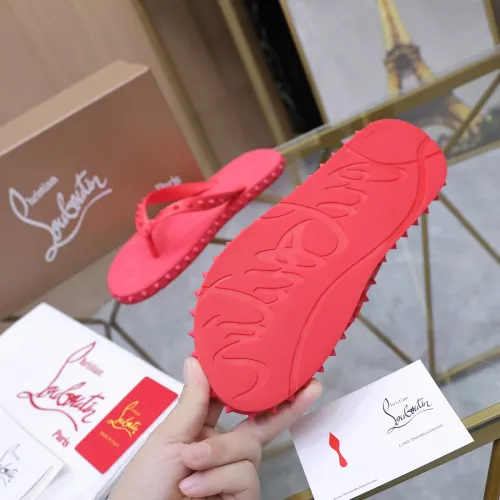 Replica Christian Louboutin CL Slippers For Women #1481890 $64.00 USD for Wholesale