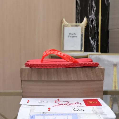 Replica Christian Louboutin CL Slippers For Women #1481890 $64.00 USD for Wholesale