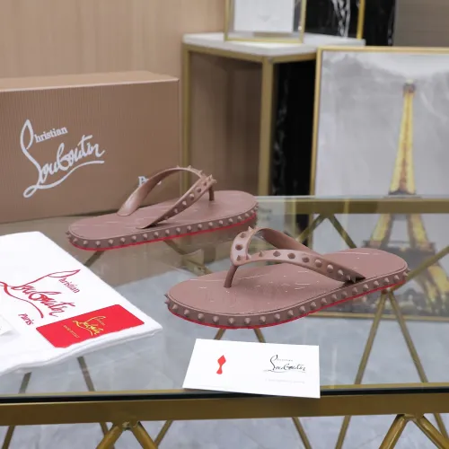 Replica Christian Louboutin CL Slippers For Women #1481891 $64.00 USD for Wholesale