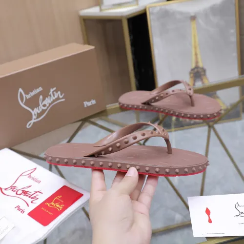 Replica Christian Louboutin CL Slippers For Women #1481891 $64.00 USD for Wholesale