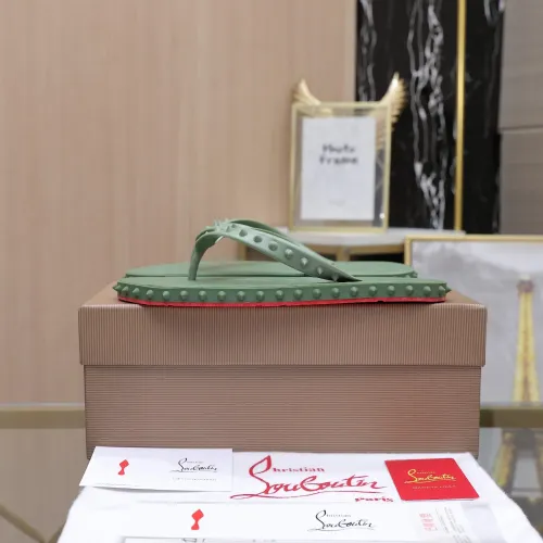 Replica Christian Louboutin CL Slippers For Women #1481893 $64.00 USD for Wholesale