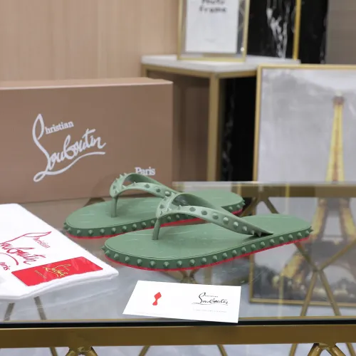 Wholesale Christian Louboutin CL Slippers For Men #1481894 $64.00 USD, Wholesale Quality Replica Christian Louboutin CL Slippers