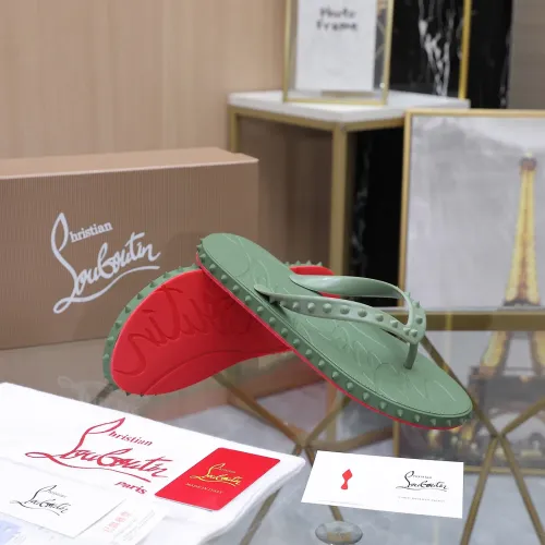 Replica Christian Louboutin CL Slippers For Men #1481894 $64.00 USD for Wholesale