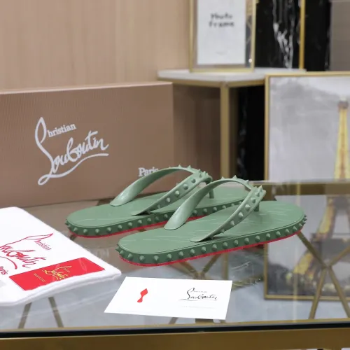 Replica Christian Louboutin CL Slippers For Men #1481894 $64.00 USD for Wholesale