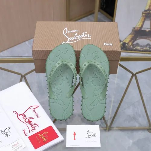 Replica Christian Louboutin CL Slippers For Men #1481894 $64.00 USD for Wholesale