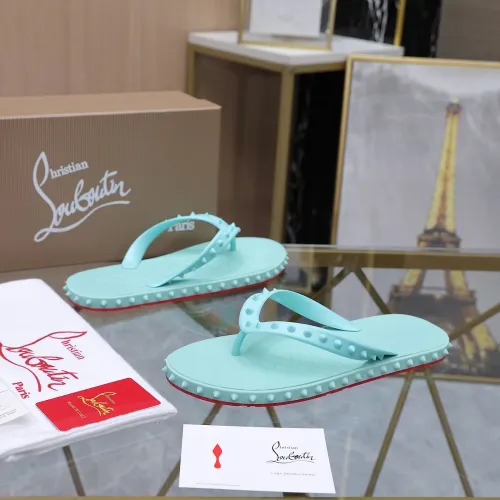 Replica Christian Louboutin CL Slippers For Women #1481895 $64.00 USD for Wholesale