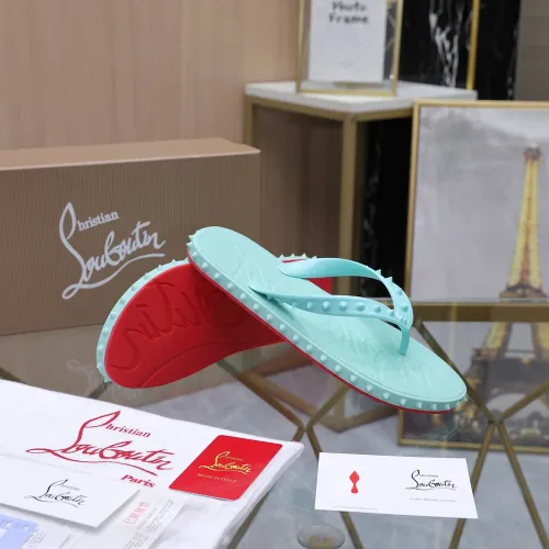 Replica Christian Louboutin CL Slippers For Women #1481895 $64.00 USD for Wholesale