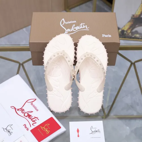 Replica Christian Louboutin CL Slippers For Women #1481897 $64.00 USD for Wholesale