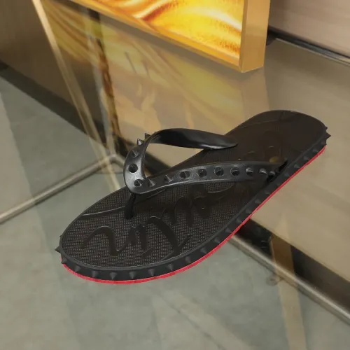 Replica Christian Louboutin CL Slippers For Men #1481900 $64.00 USD for Wholesale