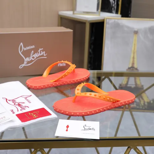 Replica Christian Louboutin CL Slippers For Women #1481901 $64.00 USD for Wholesale