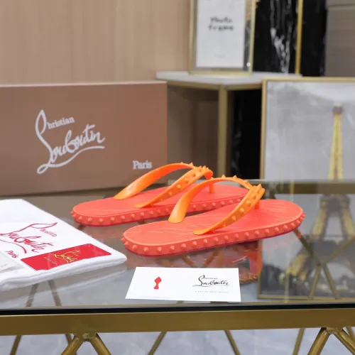 Replica Christian Louboutin CL Slippers For Women #1481901 $64.00 USD for Wholesale