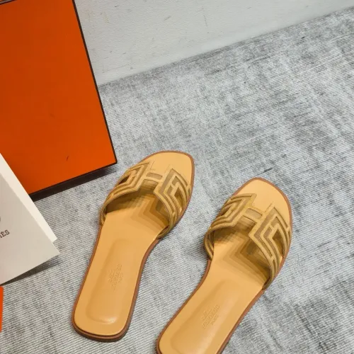 Replica Hermes Slippers For Women #1481939 $98.00 USD for Wholesale