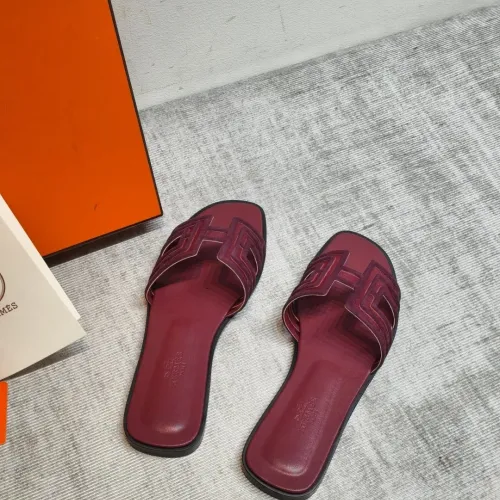 Replica Hermes Slippers For Women #1481943 $98.00 USD for Wholesale