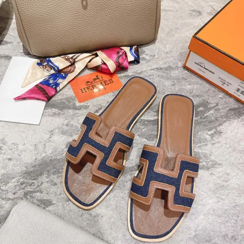 Replica Hermes Slippers For Women #1481952 $96.00 USD for Wholesale