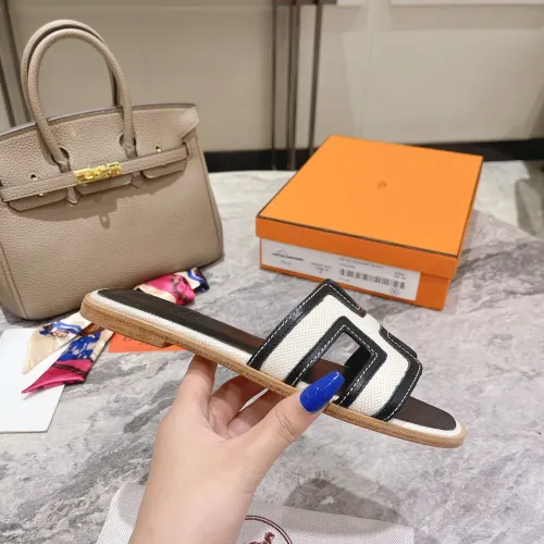Replica Hermes Slippers For Women #1481954 $96.00 USD for Wholesale