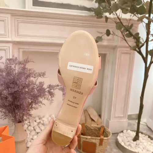 Replica Hermes Slippers For Women #1481956 $76.00 USD for Wholesale