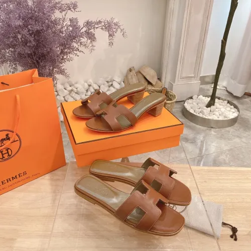 Replica Hermes Slippers For Women #1481966 $76.00 USD for Wholesale