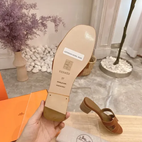 Replica Hermes Slippers For Women #1481966 $76.00 USD for Wholesale