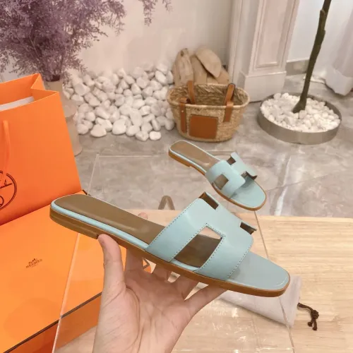 Replica Hermes Slippers For Women #1481971 $76.00 USD for Wholesale