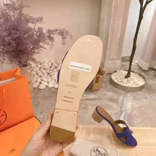 Replica Hermes Slippers For Women #1481974 $76.00 USD for Wholesale